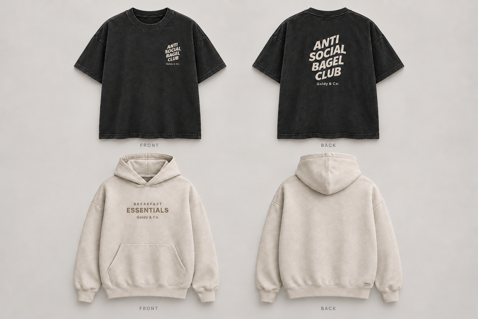 Anti Social Bagel Club Tee Design Preview