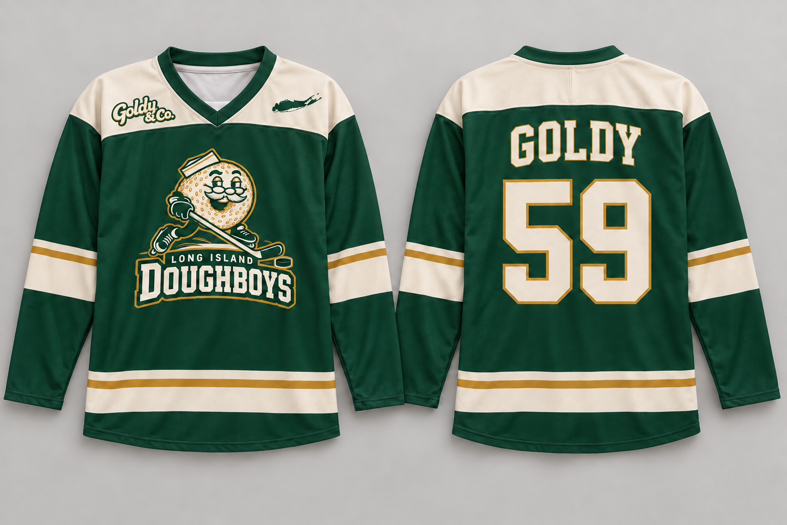 Long Island Doughboys Hockey Jersey Design Preview